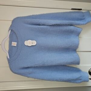 Wonder Nation Youth Girls Xl 14-16 Super Soft Blue Sweater. Like New Condition!